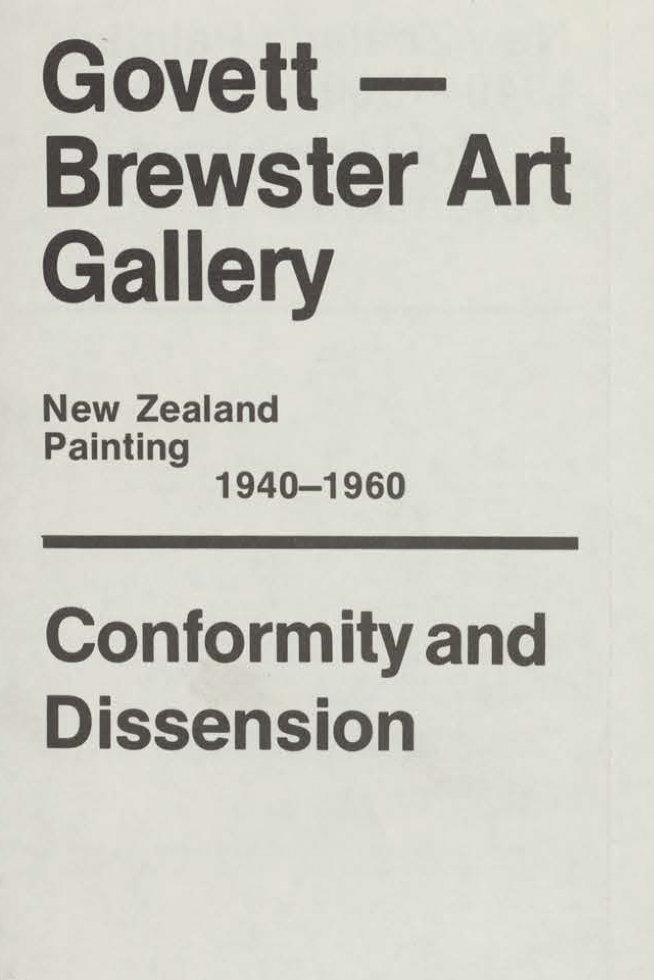 1940 1960 Govett Brewst Art Gallery 1