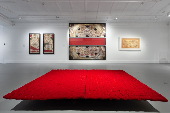 Installation view of exhibition by Aisha Khaldi