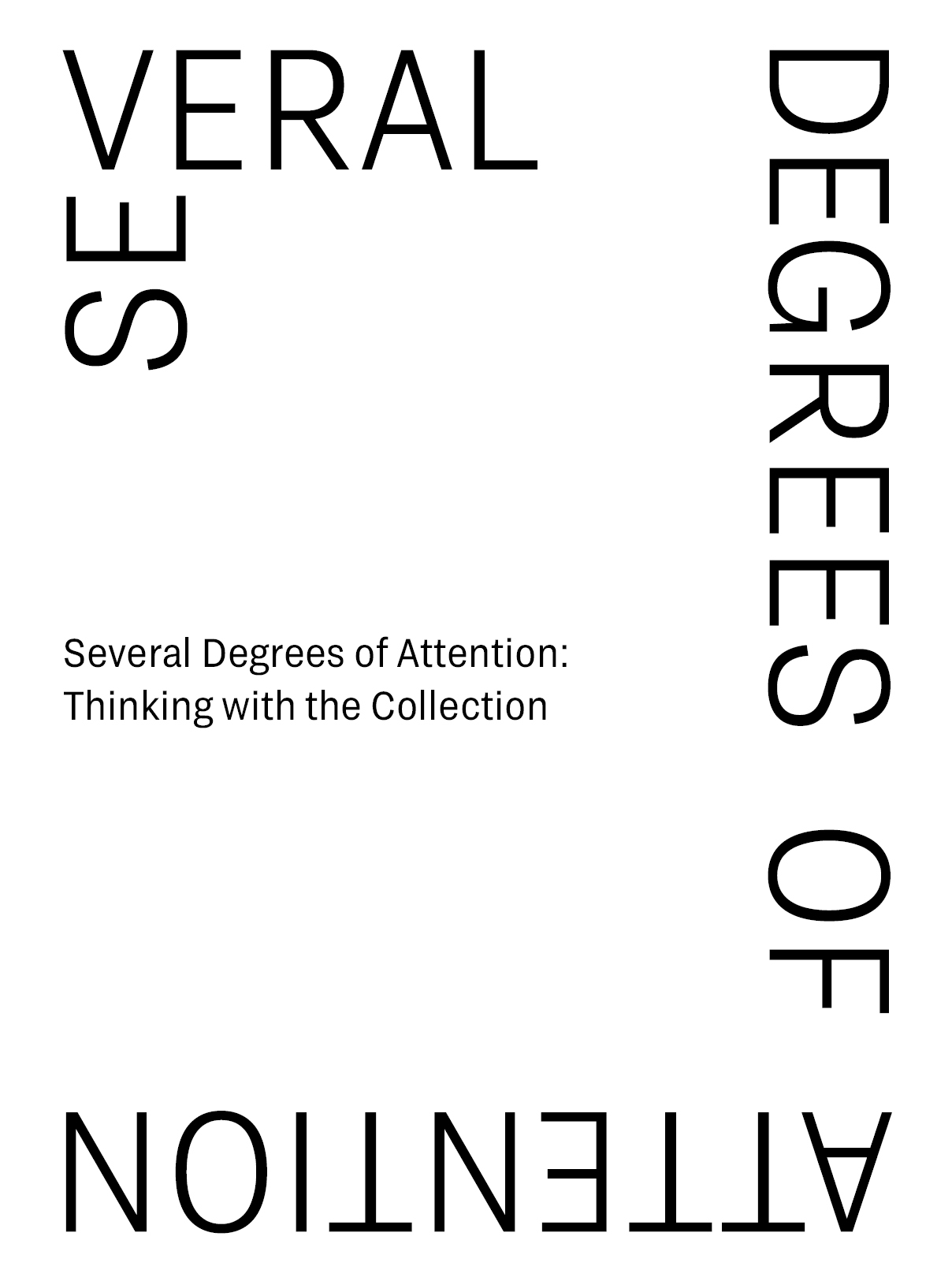 Cover image of Several Degrees of Attention exhibition catalogue